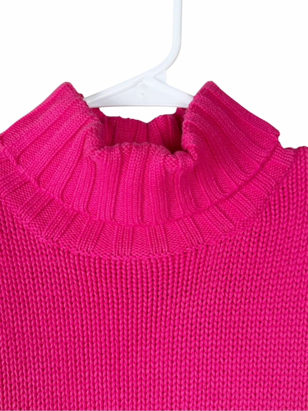 Bagatelle Sweater Tank Size Small Pink Cotton Y2K Preppy Turtleneck Knit